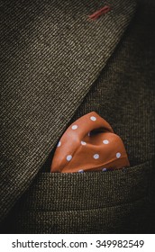 Red Pocket Square.