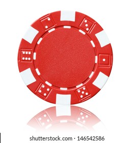  red poker chip