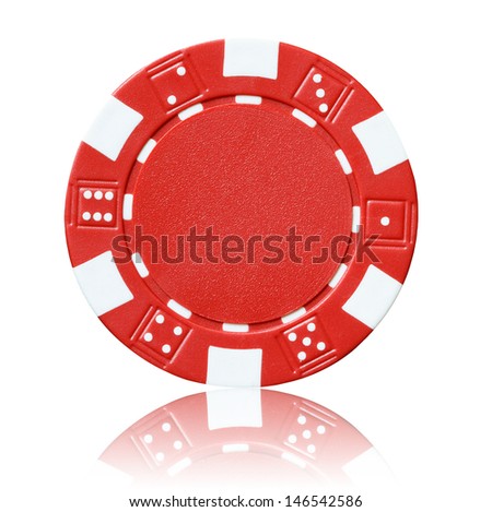  red poker chip