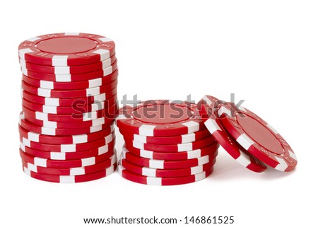 red poker chips