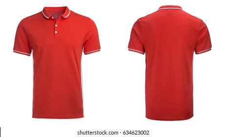 red polo tee shirt