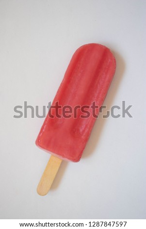 Similar – Foto Bild Erdbeer-Popsicles