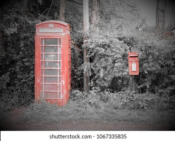 Red Postbox And Telephone Box