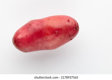 Red Potato Isolated On White Background.