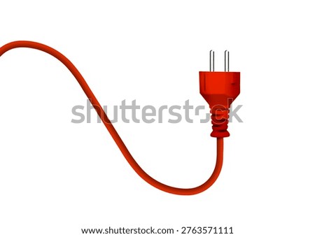 Red power cable and red socket