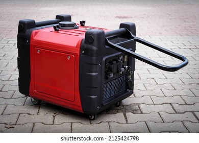 Red Power Generator With Inverter Technology.