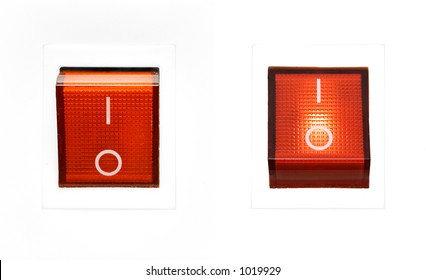 Red Power Switch - ON/OFF