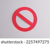 forbidden sign isolated