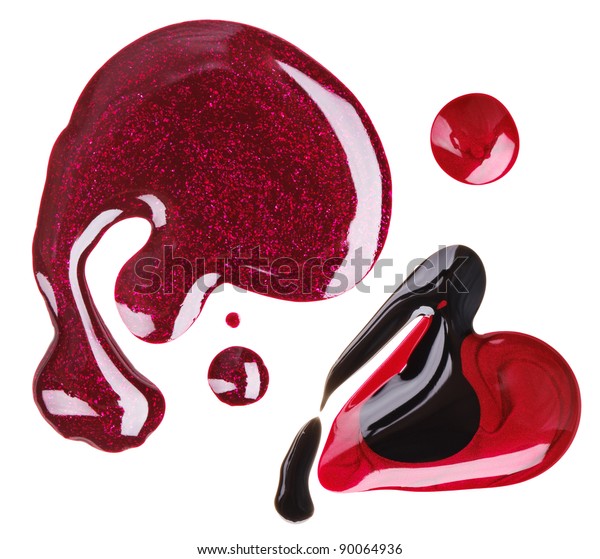 Red Purple Black Nail Polish Enamel Stock Photo (Edit Now) 90064936