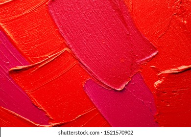 Red Purple Pink Lipstick Background Texture Smudged