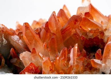 Red Quartz Mineral Specimen Stone Rock Geology Gem Crystal