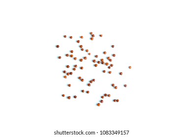 Red Quinoa Isolate On White Background