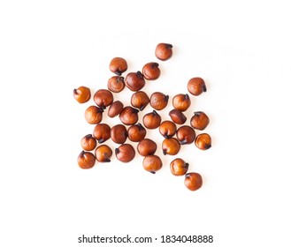 Red Quinoa Isolated On White Background. Top View