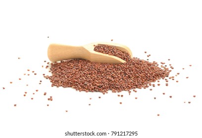 Red Quinoa Isolated On A White Background