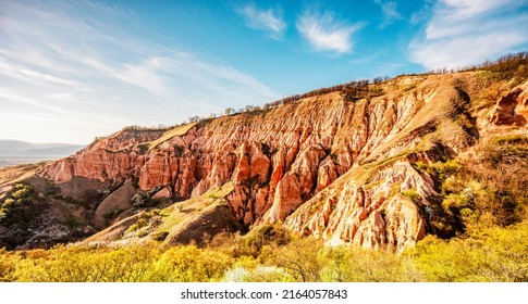 Red Ravine, badland natural reservation in Transylvania, Romania. Rapa rosie. - Shutterstock ID 2164057843