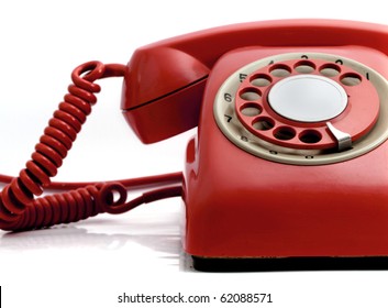 Red Retro Phone