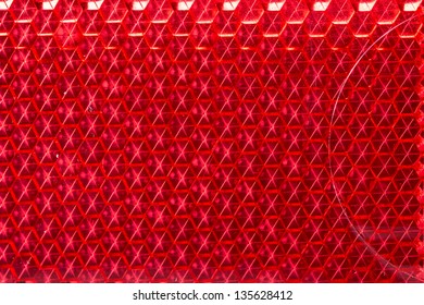 Red retroreflector macro texture