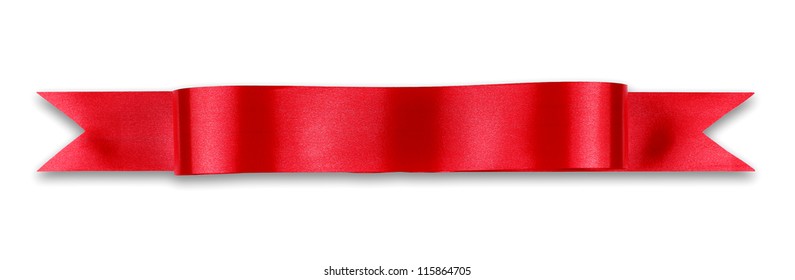Red ribbon stock image. Image of isolated, present, color - 543401