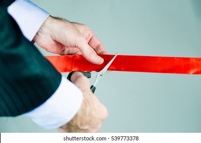 Red Ribbon Cutting