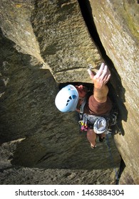 Red River Gorge/USA-07/22/2019 Photo Of Mountaineer Do Rock Climbing 