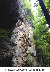 Red River Gorge/USA-07/22/2019 Photo Of Mountaineer Do Rock Climbing 