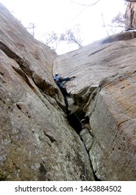 Red River Gorge/USA-07/22/2019 Photo Of Mountaineer Do Rock Climbing 