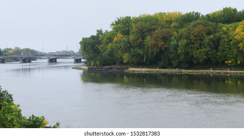 A Red River Scene In Winnipeg, Manitoba