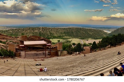 Red Rock Amphitheater At Sunset 