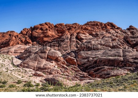 Red Rock Canyon National Conservation Area located in Mountain Springs, Nevada. Imagine de stoc © 