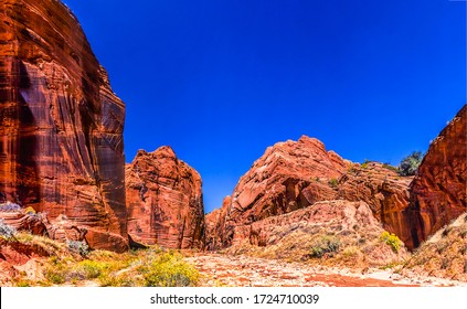 Red Rock Canyon In Utah Mountain Range