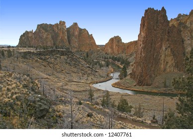 Red Rock Country At Smith Rock, Oregon