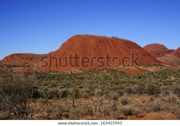 Red rock and
earth in the Australian
outback