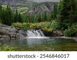 Red Rock Falls at Glacier national Park