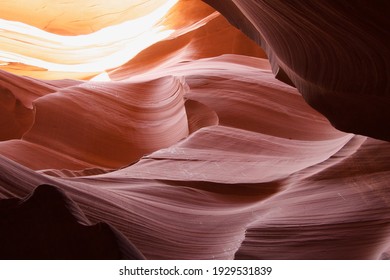 Red rock formation in Antelope Canyon