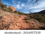 Red rock formations along the Boynton Canyon Trail in Sedona Arizona