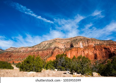 Red Rock Mountains In New Mexico