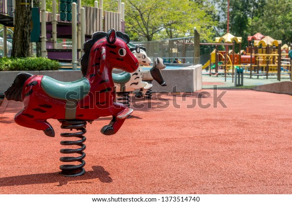 outdoor spring rocking horse