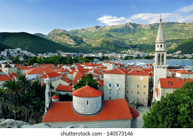 Red Roofs Of Budva In Montenegro, Citadel