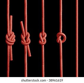 Red Rope With Knot.