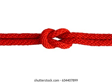 Red Rope Knot On White Background Stock Photo 634407899 | Shutterstock