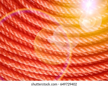 the red rope and light background 