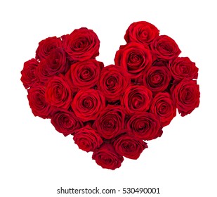 Valentines Day Heart Made Red Roses Stock Photo 170539187 | Shutterstock