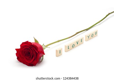 I Love You From Red Rose Petals High Res Stock Images Shutterstock