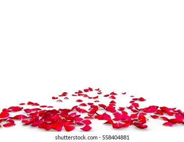 Red Rose Petals Scattered On Floor Stock Photo 558404881 | Shutterstock