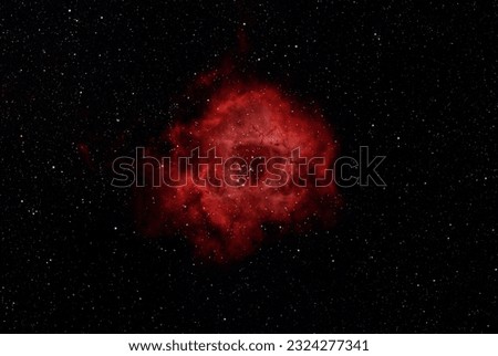 Red Rosette Nebula Star Bright