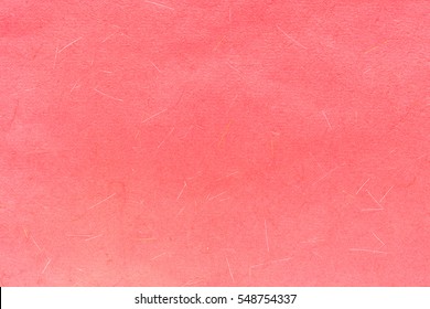 Red Rough Paper Made From Mulberry Tissue. The Texture Is The Art Of Non-smooth Texture.