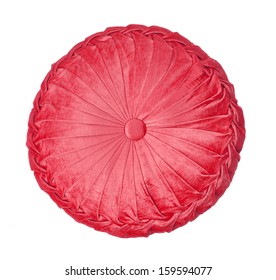 Red Round Pillow