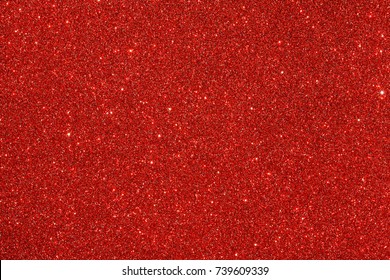 Red (ruby) Glitter Background. Sparkle Texture. Abstract Twinkle Background For New Years Or Christmas Holiday.