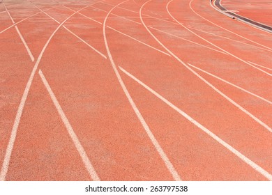 red running track