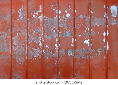 Red Rustic Metal Sheet Background